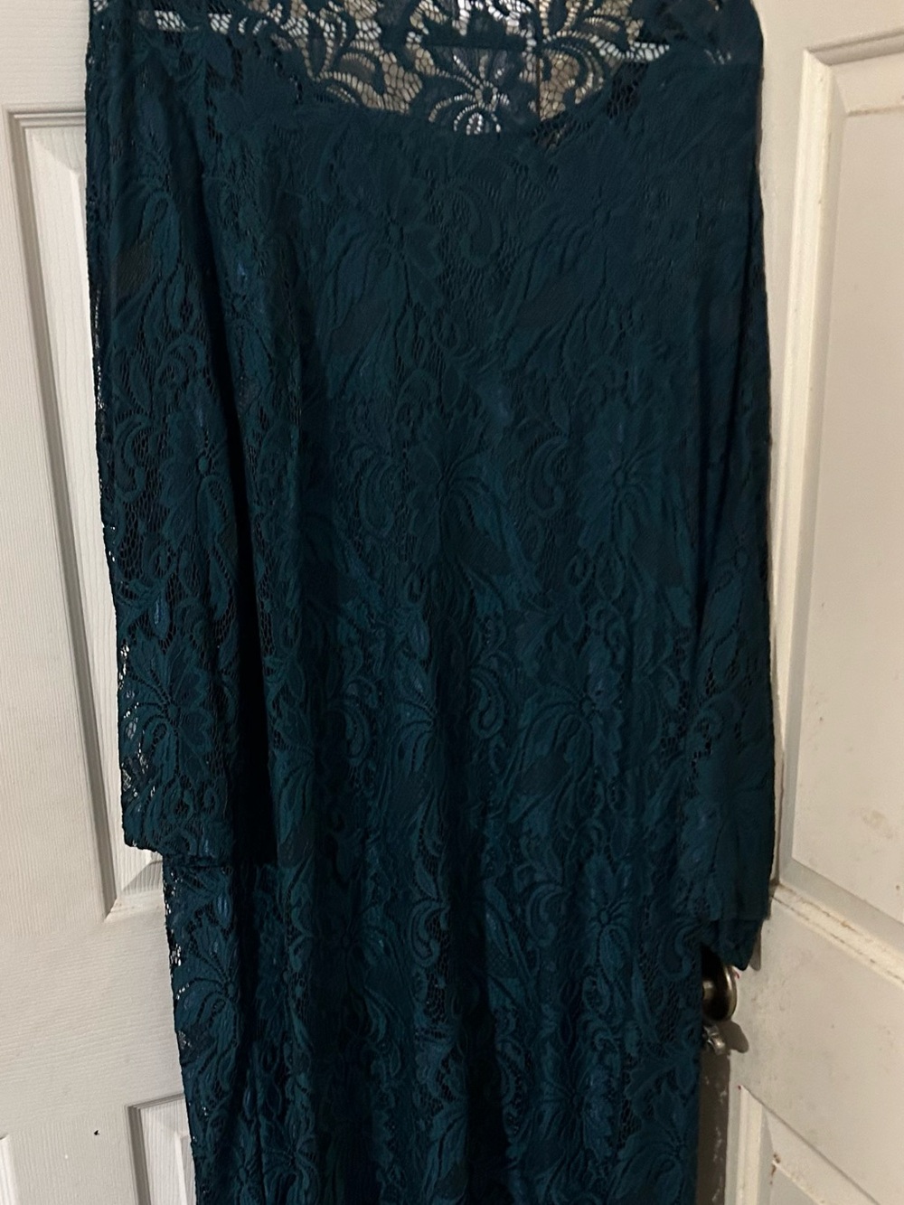 Jessica London Teal Dress With Lace